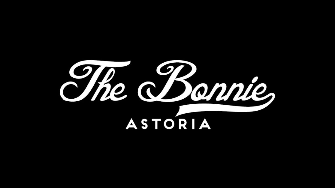 The Bonnie Astoria logo design, bar branding, Astoria bar
