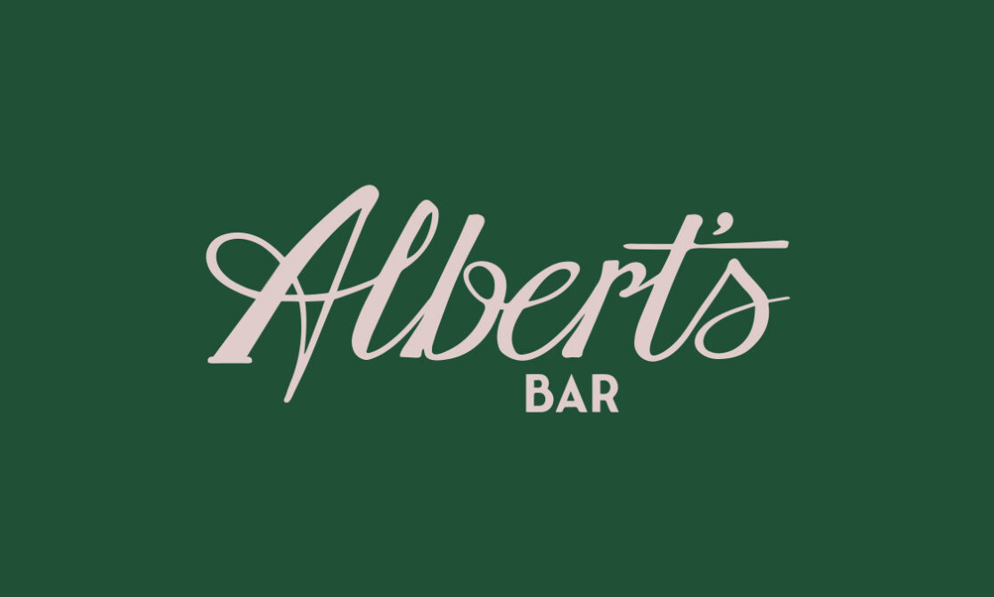 Albert's Bar Manhattan logo design